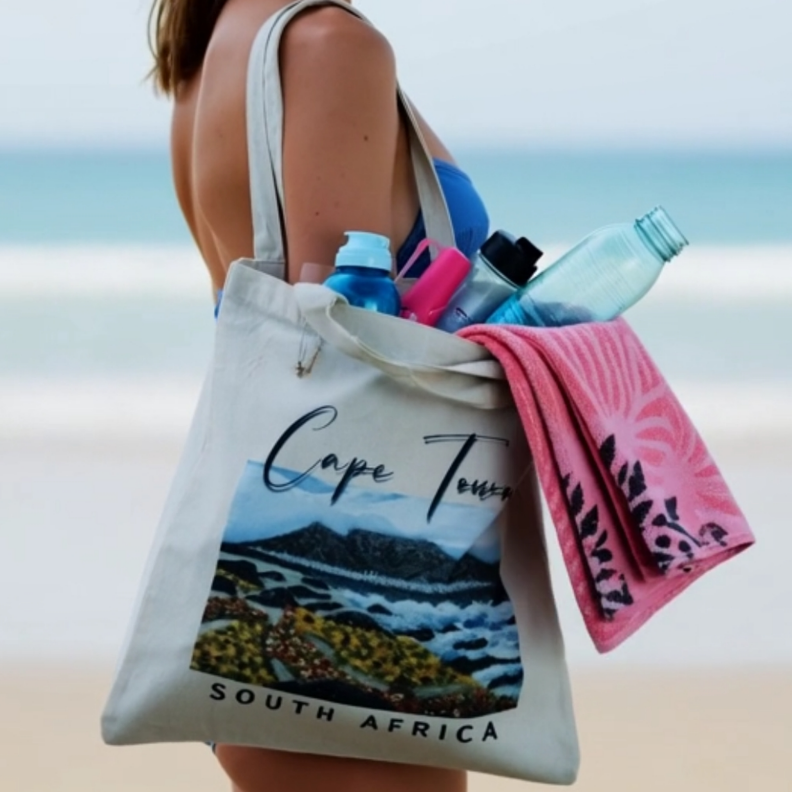Cape Town, South Africa Tote Bag | Tabletop Serenity Art by René Tesner - product