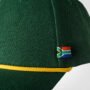 Kids SA Spirit Caps with close-up view of South African flag detail and texture of material
