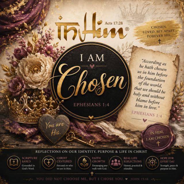 In Him® I am Chosen - Reflections Blog - In HIm® Studio (Informative & Decorative)