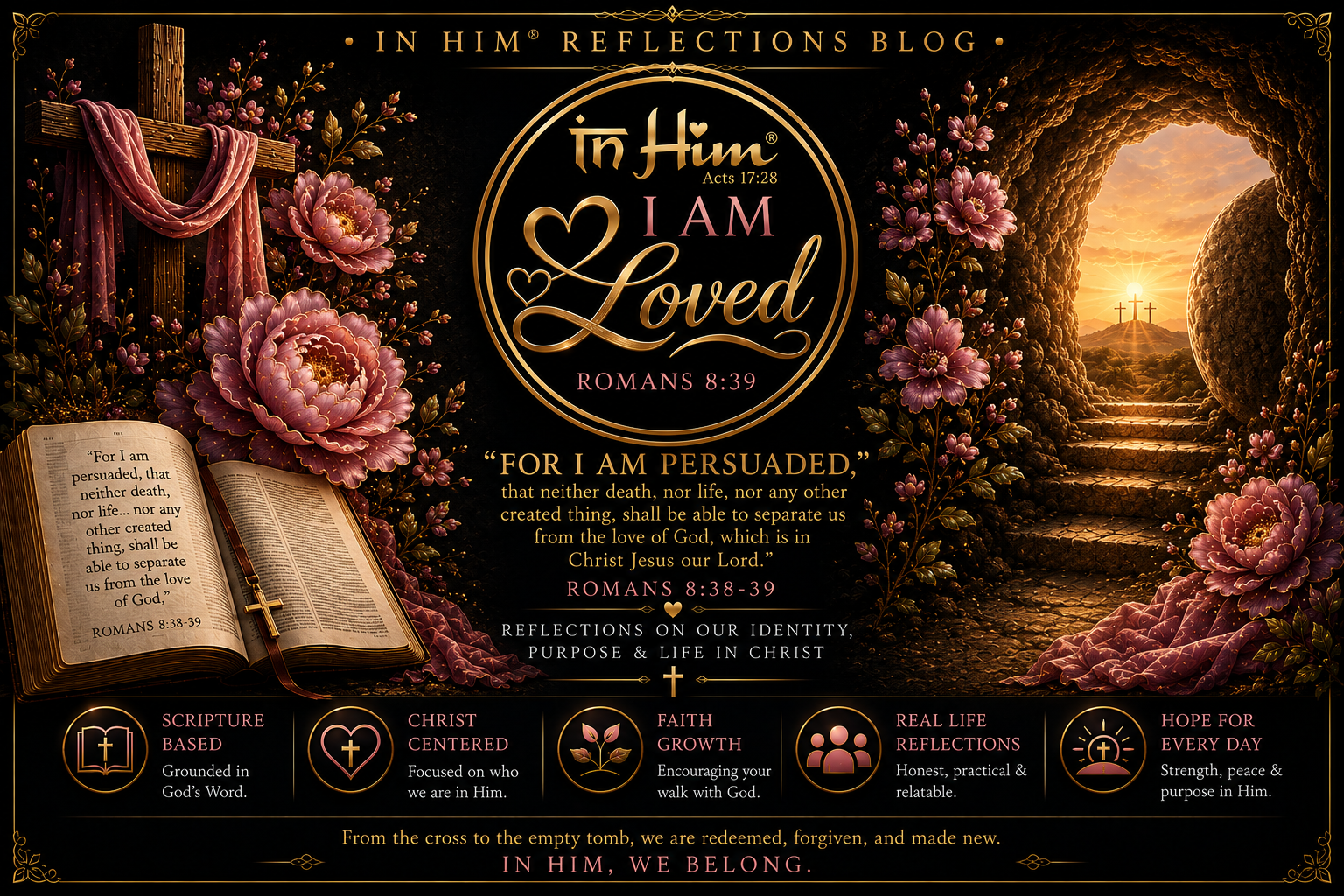 In Him® I am Loved - Rom 8v39 - Reflections Blog - Informative and Decorative
