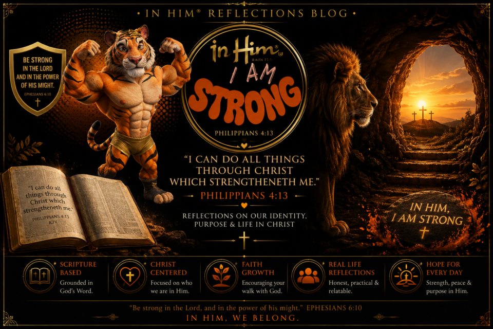 In Him® I am Strong - Phillipians 4v13 - Reflections Blog - In Him® Studio (Informative and Decorative)