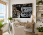 Lion of Judah - René Tesner Art - High Quality Print on Stretched Canvas - Reading Room - Product (Decorative and Informative)