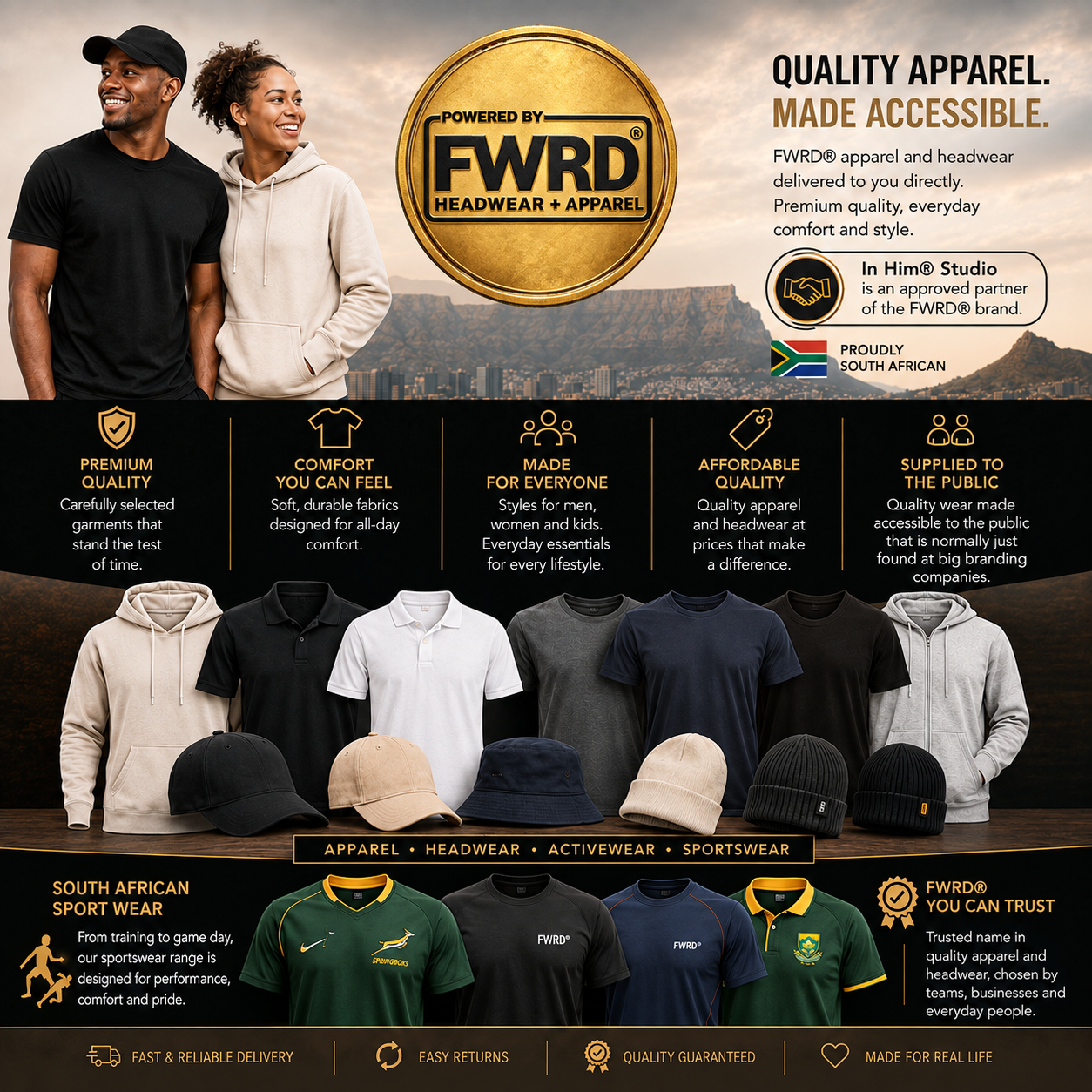 FWRD® Headwear and Apparel - Brand (Informative and Decorative)