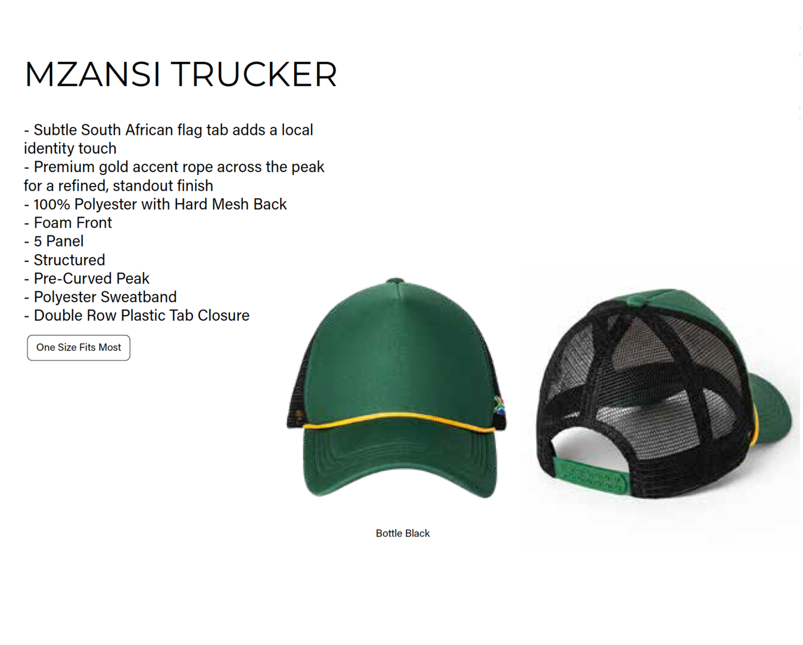 Mzansi Trucker Front and Back - Product