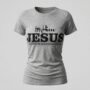 In Him Black Signature Collection - Womans Classic grey T-Shirt with a Black Design - Product