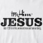 In Him® Black Signature Collection - Mens Premium T-Shirt - 185gsm Combed Cotton - White T-Shirt with a black design - Product