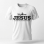 In Him® Black Signature Collection - Mens Premium T-Shirt - 185gsm Combed Cotton - White T-Shirt with a black design - Product