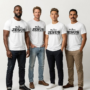 In Him® Black Signature Collection - Mens Premium T-Shirt - White - Product